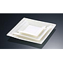 Grid White Tableware YYgrid Series- Plate 8"